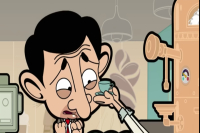 Mr. Bean officially complains about the cafe! It's so real. Ha.