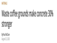 Can coffee grounds really be used to build houses in the future?