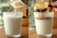 How to make your own espresso iced latte? What is the right proportion of iced milk coffee?