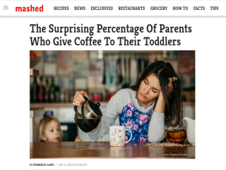 Unbelievable! The 2-year-old has begun to drink coffee every day!