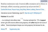 Is it true that you can't drink coffee during pregnancy? New research shows that it is safe for pregnant women to drink coffee