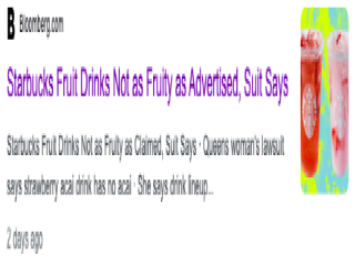Starbucks is being sued! The reason is that there is no fruit in fruit drinks?!