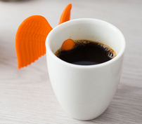 French creative production of coffee cups with fairy tale flavor and angel coffee cups (orange)