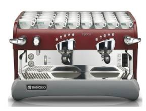 Lanchio Rancilio Classe 7 electronically controlled double-head professional semi-automatic coffee machine