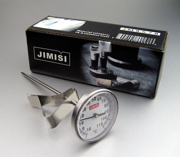 Coffee thermometer introduction: Jimmy hanging foam thermometer pointer pull needle is used in many ways