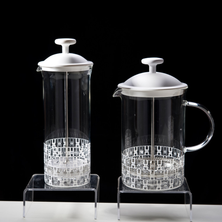 Coffee brewing utensils: lotto filter coffee pot milk foam pot heat-resistant glass pressing pot