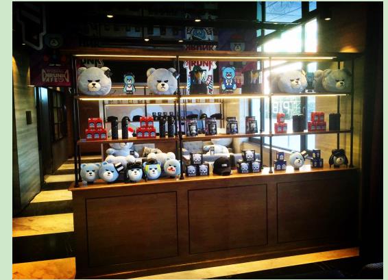 Shanghai Coffee Information: YG and Paris Bei Tian cooperate cartoon image KRUNK coffee shop opens in Shanghai