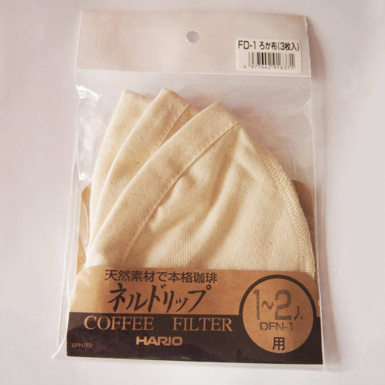 Coffee brewing utensils HARIO brand introduction: Japan's original Hario coffee flannel filter cloth DNF-1