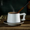 Coffee cup creative design: European coffee cup, saucer, simple and creative ceramic mug latte