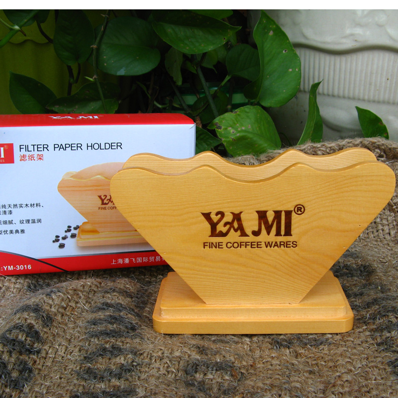 YAMI brand coffee brewing utensils: YAMI Yami wooden filter paper holder YM3016