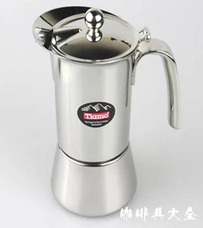 Tiamo brand coffee brewing utensils: Tiamo mocha pot HA1572 Italian stainless steel mocha cup