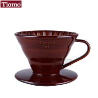 Tiamo brand coffee brewing utensils: TIAMO brand coffee utensils ceramic long handle cup filter