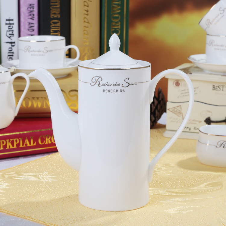 European and American Bone porcelain Coffee Pot hand Pot Home Creative Coffee Pot feel the Mystery of Thermophysics