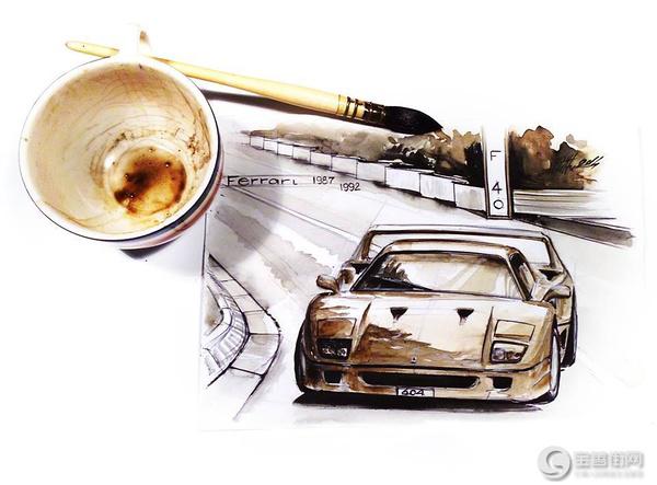 Creativity is everywhere! Cars and coffee can give off wonderful sparks! Art that you can't imagine.