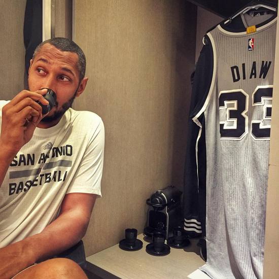 Coffee maker in Dior's locker room: the perfect combination of espresso and NBA