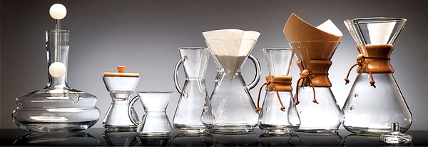 The third wave of coffee brewing equipment CHEMEX American follicular pot type filter paper folding method introduction