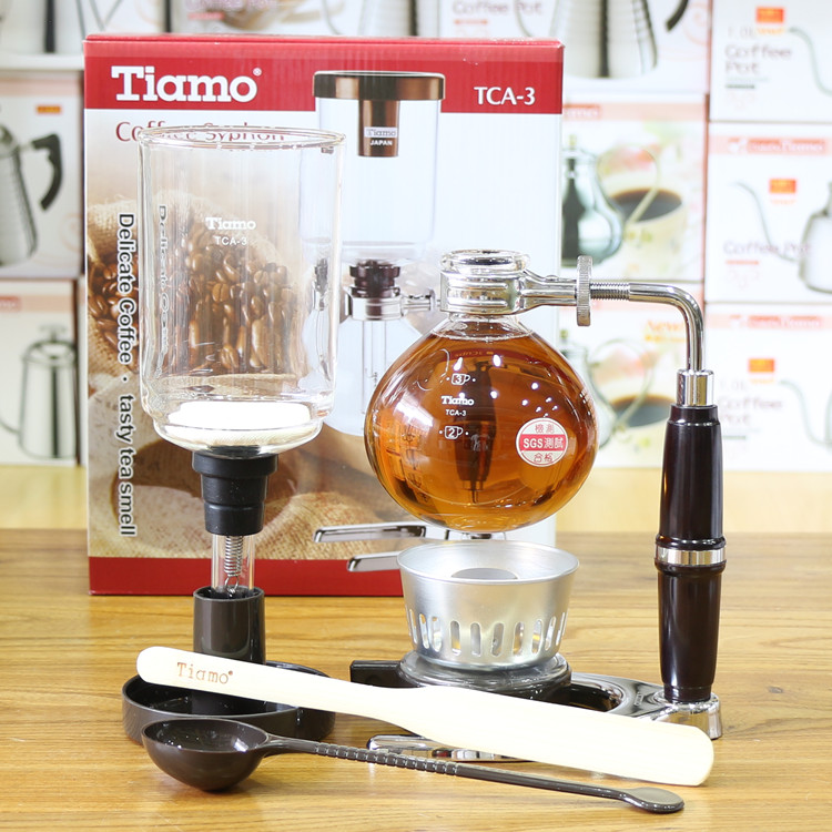 TIAMO Coffee utensils Brand: siphon Pot Coffee Pot Operation principle and usage