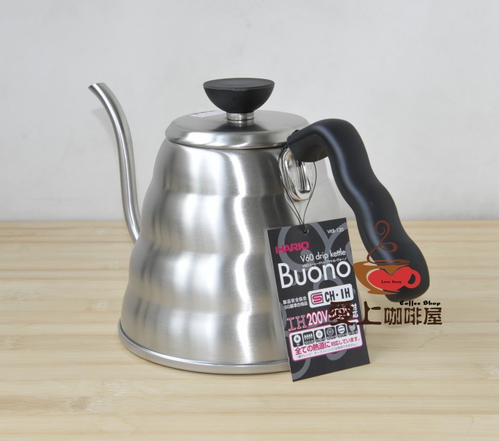 HARIO Japanese Brand hand Pot stainless Steel Fine mouth Coffee Pot Control Fine flow is easy to master