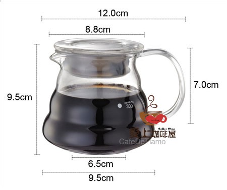 Tiamo Cloud Pot Pyrex Cute Pot Coffee Sharing Pot Coffee Brewer Hand brewed coffee