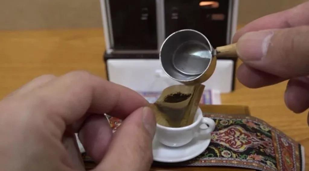 The hottest Mini kitchen! Shrink 100 times exquisite miniature coffee, super cure!