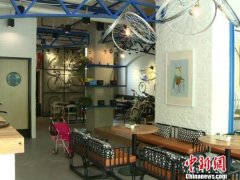 Shanghai permanent Bicycle Cafe: a little nostalgic and environmentally friendly