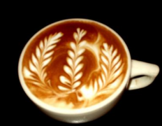 Coffee flower drawing skill