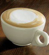 Coffee photography: mocha latte