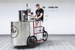 Energy-saving mobile coffee cart