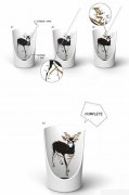 Creative graffiti coffee cup