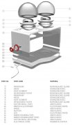 The concept coffee test bench subverts the conventional appearance.