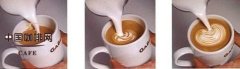 Heart-shaped cappuccino coffee