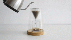 A hand-made coffee machine made by coffee lovers