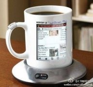 Touch screen WiFi enabled coffee cup