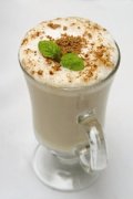 Instant coffee making banana mocha smoothies