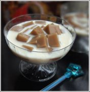 Homemade coffee jelly