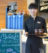 McCaf é barista Chen Yan: working happily
