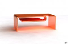 Uniquely designed Vetro coffee table