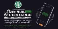 Go to Starbucks-Mom doesn't have to worry about running out of battery anymore