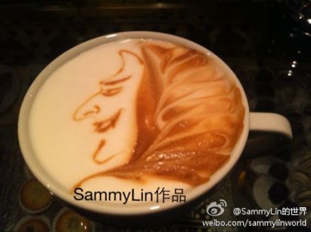 SammyLin咖啡拉花作品：万圣节