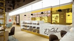 Interior design of the whimsical Wedel coffee shop