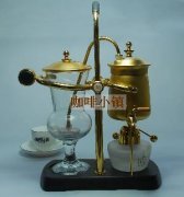 Coffee making illustration method of making coffee in Belgian royal coffee pot