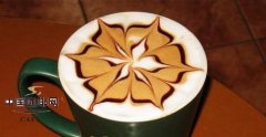 Coffee flower making with simple and good-looking common sense.