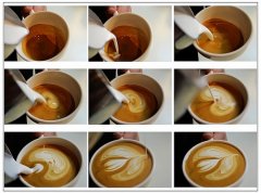 The artistic skills of Italian Coffee, Coffee and Milk