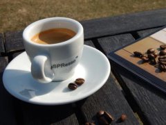 Espresso coffee contains less caffeine than regular coffee.