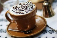 The simplest fancy coffee mocha made at home