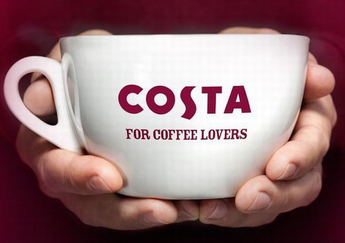 COSTA new marketing coffee pull flower appeared Harry Potter glasses