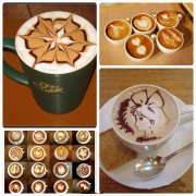 Basic exercises of Coffee pattern drawing skills-Heart shape, leaves