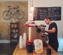 Weird Italians drink coffee standing up.