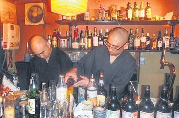 Japanese temple monks run cafes and bars for a living