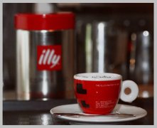 Illy Red taste evaluation of high-quality coffee bean cups